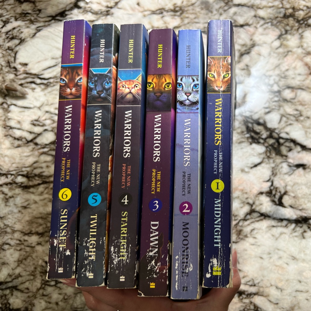 Gently used Warriors The New Prophecy book set